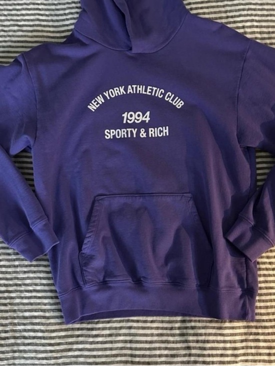Sporty & Rich Tops - Sporty & Rich Purple Crewneck Sweatshirt